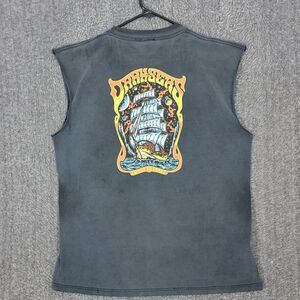 Dark Seas Division T-Shirt Mens L Black Sleeveless Coast To Coast Ship Tank Top